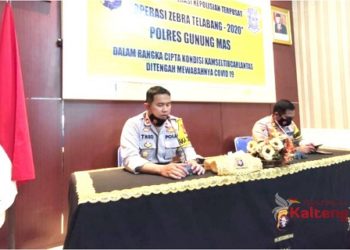 Wakapolres Gumas Pimpin Lat Pra Ops Zebra Telabang 2020