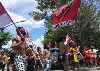 Paguyuban dan LSM di Kalteng Gelar Pawai Budaya dan Deklarasi Damai di Tugu Soekarno