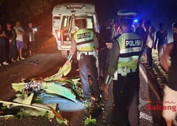 Tabrakan Maut Truck CPO Dan Sepeda Motor di Sampit, 1 Orang Tewas