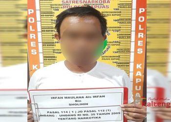 Diduga Hendak Edarkan Sabu, Pemuda Kapuas Ini Ditangkap Polisi