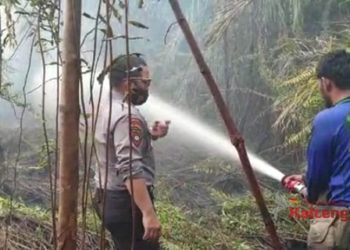 Lahan 1,5 Hektar di Petuk Katimpun Palangka Raya Terbakar