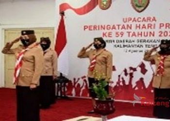 Ketua Kwarda Kalteng Ikuti Hari Pramuka Secara Daring