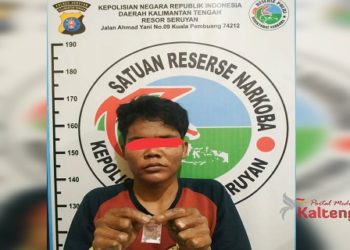 Miliki Sabu, Pemuda Desa Sungai Undang Dicokok Polres Seruyan