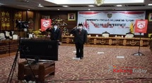 Pemprov Kalteng Saksikan Presiden Kukuhkan Paskibraka Secara Daring