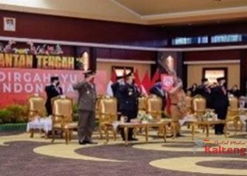 Gubernur Kalteng Ikuti Upacara Detik-detik Proklamasi Kemerdekaan RI secara Virtual
