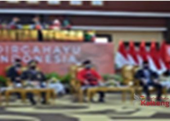Gubernur Kalteng Ikuti Upacara Penurunan Bendera Sang Merah Putih secara Virtual