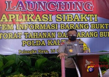 Tingkatkan Pengelolaan Barang Bukti, Polda Kalteng Luncurkan Aplikasi ‘SIBAKTI’