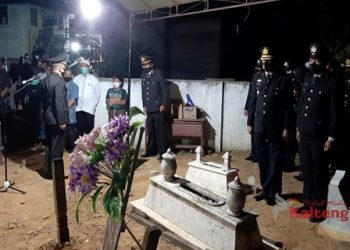 Polsek Murung Berduka, Pemakaman Aiptu Norbahagia Dipimpin oleh Kapolres Mura