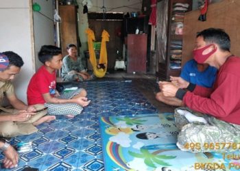 BKSDA Pos Sampit Jenguk Korban Yang Diserang Buaya