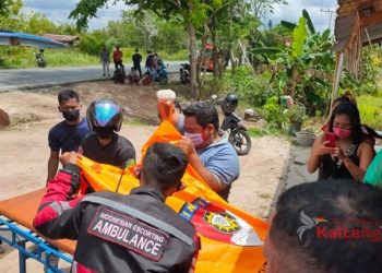 Warga Temukan Mayat Terbujur Depan Warung Lingkar Luar Palangka Raya