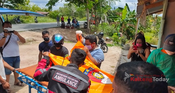 Warga Temukan Mayat Terbujur Depan Warung Lingkar Luar Palangka Raya