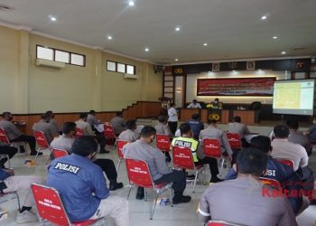 Polres Kotim Berikan Pembekalan Ops Mantap Praja Telabang