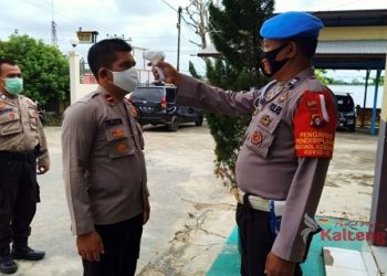 Usai Libur Panjang, Anggota Polsek Murung Dicek Prokes