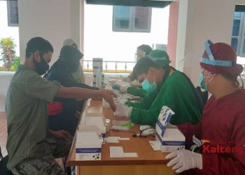 Sebanyak 3.684 Orang Penyelenggara Pilgub Pulang Pisau Jalani Rapid Test
