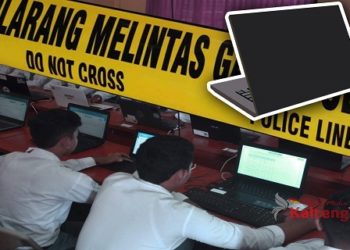 Kejari Kembalikan Barbuk Laptop Curian Ke SMK Sebangau Kuala