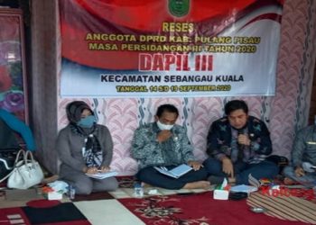 Serap Aspirasi Masyarakat, Anggota DPRD Kabupaten Pulang Pisau Dapil III Melaksanakan Reses