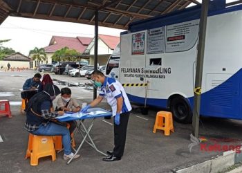 Cegah Covid-19, Satlantas Polresta Palangka Raya Terapkan Prokes Untuk Penerbitan SIM