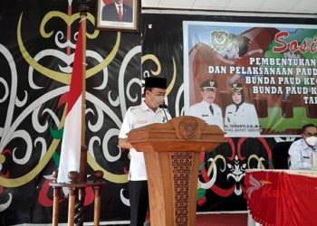 Bupati Seruyan Hadiri Pelantikan Enam Bunda PAUD Kecamatan