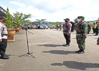 Jelang Pilkada, Laksanakan Apel Gelar Pasukan Pengamanan TPS