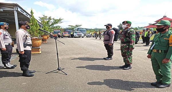 Jelang Pilkada, Laksanakan Apel Gelar Pasukan Pengamanan TPS