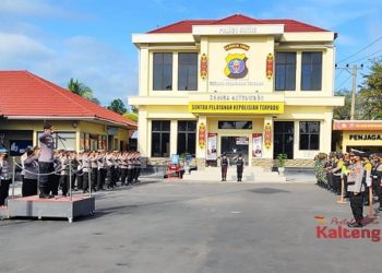 Laksanakan Pilkada, Polres Kotim Gelar Sarpras Dalam Rangka Pengamanan TPS di Kotim