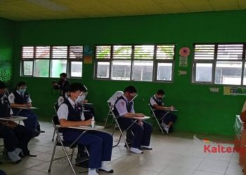 Belajar tatap Muka, Sekolah di Sampit Ini Lakukan Simulasi
