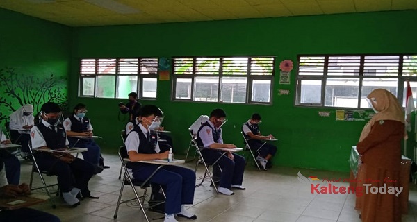 Belajar tatap Muka, Sekolah di Sampit Ini Lakukan Simulasi