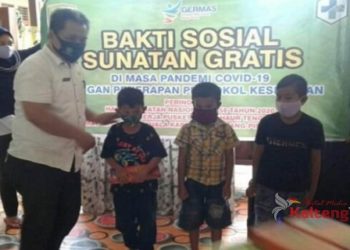 Sunatan Masal di Kahayan Kuala Disambut Antusias Warga
