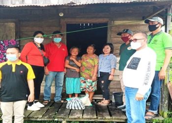 Sambut Natal 2020, SPS Gumas Berbagi Berkat di Tiga Kecamatan