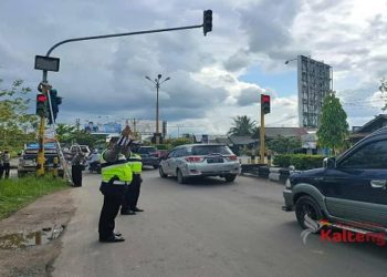 Satlantas Polres Kotim Pasang Public Address System
