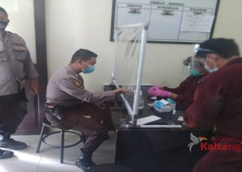 Cegah Penyebaran Covid-19, Polsek KPM Lakukan Rapid Test
