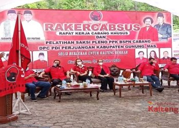 Samakan Persepsi, DPC PDI Perjuangan Gumas Gelar Rakercabsus