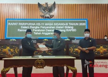 DPRD Mura Terima Materi Sidang Rancangan Peraturan Daerah RAPBD TA 2021