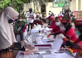 KPU Kota Palangka Raya Gelar Simulasi Pilkada Dengan Prokes