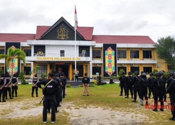 Personil Poresta Palangka Raya Harus Selalu Terapkan Prokes