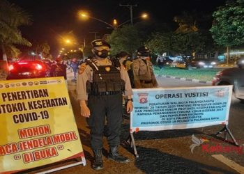 Satgas Covid-19 Tindak 33 Pelanggar Prokes Saat Operasi Yustisi Di Palangka Raya