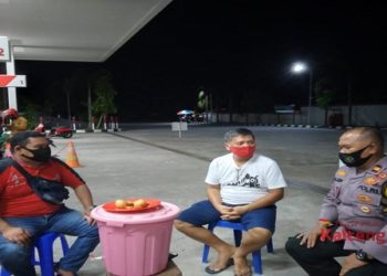 Tanpa Lelah, Ini Cara Kapolsek Bukit Batu Ajak Warga Patuhi Prokes