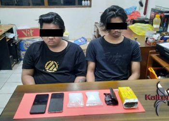 Polres Kotim Amankan 2 Pemuda Beserta 1,5 Ons Sabu