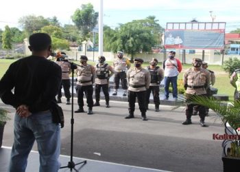 Tekan Angka Kriminalitas, Polresta Palangka Raya Gelar Apel Siaga dan Patroli Bersama