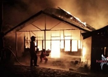 Jelang Pergantian Tahun, Rumah Warga Puruk Cahu Ludes Terbakar