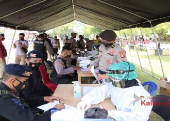 399 Polisi Lakukan Rapid Test Sebelum Berangkat Pengamanan Pilkada