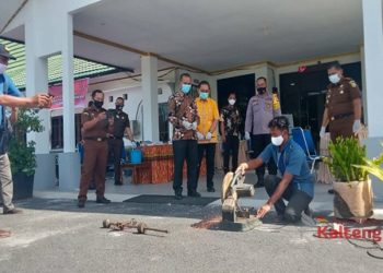 Kejaksaan Negeri Pulang Pisau Musnakan BB Sabu