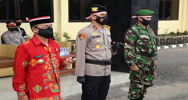 Bupati Seruyan Ikuti Apel Kebangsaan di Mapolres Seruyan