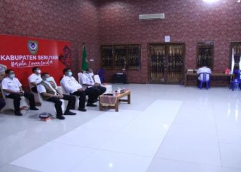 Plh Sekda Seruyan Ikuti Rakor Penanganan Covid-19 se-Kalteng