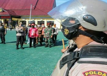 Bupati Seruyan Hadiri Apel Pergeseran Pasukan Pengamanan TPS