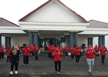 TP PKK Seruyan Gelar Senam Bersama