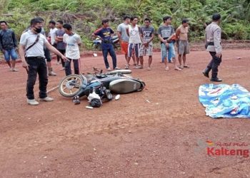 Dihantam Truk Material, Pemuda Asal Barsel Ini Tewas Ditempat