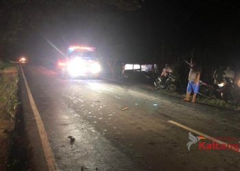 Pick Up Tabrakan dengan Motor di Kotim, Penumpang Tewas