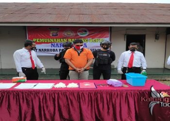 Sabu Seberat 24,85 Gram Dimusnahkan Polres Barsel