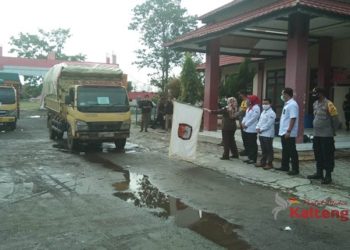 Polsek Baamang Pantau Pengendalian Logistik Pilkada